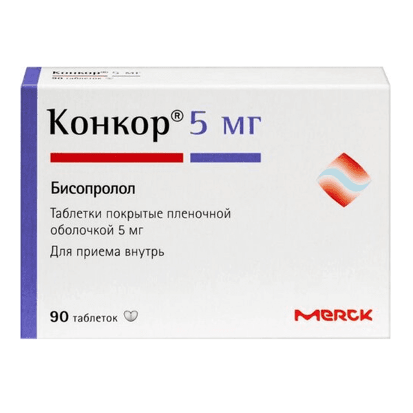 Конкор тбл п/п/о 5мг №90 блист 30*3