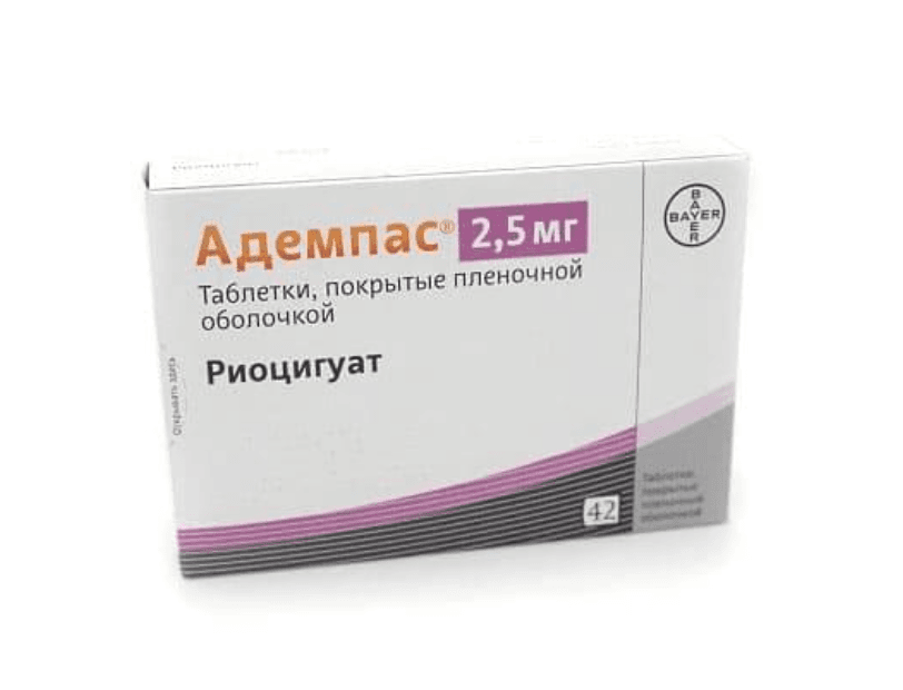 Адемпас тбл п/п/о 2,5мг №42