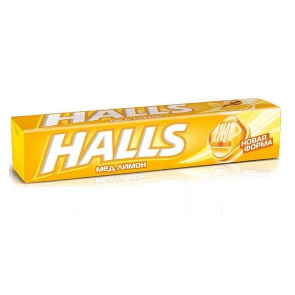 Леденцы Halls от кашля медово-лимонные №12