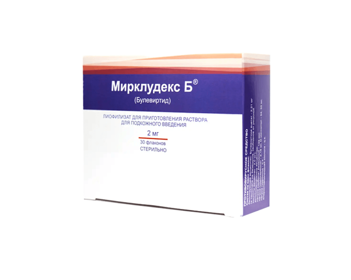 Мирклудекс Б лиоф д/приг р-ра д/п/к введ 2мг №30