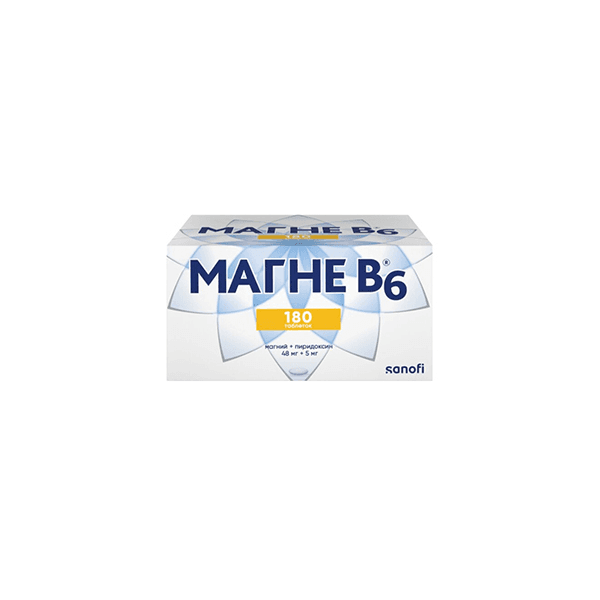 Магне B6 тбл п/о №180